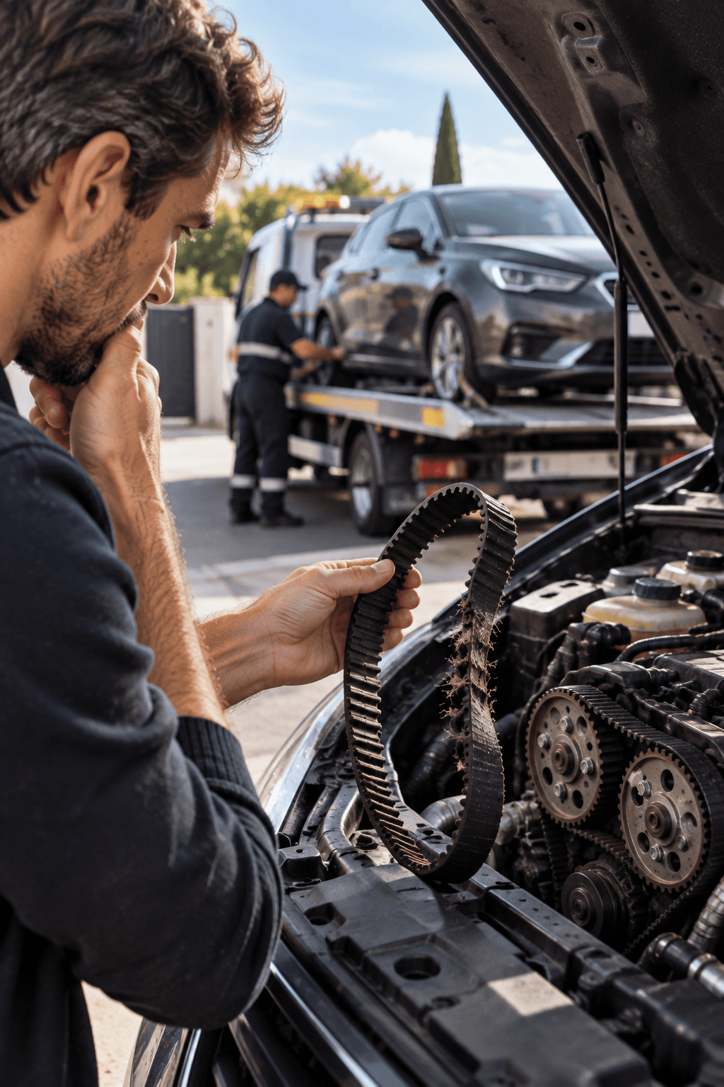 Une courroie de distribution cassée peut immobiliser une voiture du jour au lendemain et provoquer des dégâts mécaniques importants. Lorsque la rupture touche les soupapes, la culasse, les pistons ou d’autres éléments internes du moteur, le véhicule peut ne plus démarrer du tout et devenir non roulant. Le devis peut alors rapidement atteindre plusieurs milliers d’euros, surtout si le garage recommande une réfection complète ou le remplacement du moteur. Dans ce type de situation, réparer n’est pas toujours économiquement justifié.
Pour autant, une voiture avec distribution HS n’est pas forcément une voiture sans valeur. Même avec un moteur endommagé ou moteur HS, le véhicule conserve une valeur liée à sa marque, son modèle, son année, son kilométrage, sa carrosserie, ses équipements, son état intérieur, ses pièces encore utilisables et la demande du marché. Une voiture récente avec une courroie cassée peut parfois garder une valeur intéressante, tandis qu’un véhicule plus ancien peut encore être repris en l’état si son dossier reste économiquement viable.
Delivauto étudie le rachat de véhicules avec courroie de distribution cassée, qu’ils soient encore roulants après un diagnostic préventif ou totalement immobilisés après une rupture. Le service peut aussi concerner une voiture avec moteur endommagé, moteur HS, sans contrôle technique, non roulante, stationnée au domicile, dans un garage, sur un parking, chez un dépanneur ou dans un atelier mécanique. L’objectif est d’éviter au propriétaire d’engager des frais importants uniquement pour essayer de revendre ensuite le véhicule.
L’estimation tient compte de l’état réel de la voiture et pas seulement du prix de la panne. Marque, modèle, année, kilométrage, diagnostic, devis, état mécanique, contrôle technique, carrosserie, entretien, localisation et accessibilité sont analysés ensemble. Si la reprise est possible, Delivauto peut proposer une offre adaptée à une voiture avec distribution HS, moteur cassé ou destinée à être valorisée en l’état. Cela permet au propriétaire de comparer simplement le montant des réparations avec la valeur de reprise avant de prendre une décision.