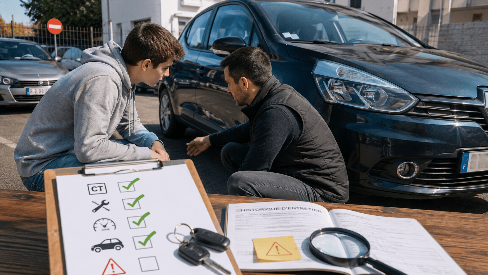 Première voiture d’occasion, ce qu’il faut vérifier quand on vient d’avoir le permis pour éviter les mauvaises surprises, les frais cachés et les mauvais achats. Lorsqu’un jeune conducteur achète sa première voiture, le prix affiché ne doit jamais être le seul critère. Il faut regarder l’état réel du véhicule, le kilométrage, l’entretien, le contrôle technique, les factures, l’historique, la carrosserie, les pneus, les freins, l’embrayage, la boîte de vitesses, le moteur, les voyants au tableau de bord et les éventuelles réparations à prévoir. Une voiture d’occasion peut sembler intéressante au premier regard, mais cacher une panne coûteuse : moteur HS, joint de culasse, turbo fatigué, FAP bouché, défaut AdBlue, embrayage usé, boîte automatique ou manuelle HS, batterie faible, fuite de liquide de refroidissement, voyant moteur allumé ou historique flou. Pour une première voiture, il vaut mieux privilégier un modèle simple, fiable, économique à assurer, facile à entretenir et adapté à un usage quotidien plutôt qu’une voiture trop puissante, trop kilométrée ou trop chère à réparer. Avant d’acheter, il faut aussi vérifier les documents : carte grise, identité du vendeur, certificat de situation administrative, contrôle technique, carnet d’entretien, factures, nombre de propriétaires, cohérence du kilométrage et correspondance entre l’annonce et le véhicule réel. Un essai routier est indispensable pour repérer les bruits suspects, les vibrations, les fumées, les pertes de puissance, les difficultés de démarrage ou les problèmes de freinage. Si un doute existe, il vaut mieux demander un avis extérieur avant de signer. Chez Delivauto, cette étape est importante car beaucoup de voitures revendues après un mauvais achat finissent immobilisées, en panne, sans contrôle technique ou avec un devis trop élevé. Une première voiture doit rassurer, pas devenir un problème dès les premières semaines. Et si le véhicule acheté devient finalement trop coûteux à garder, accidenté, non roulant, en panne ou difficile à revendre, Delivauto peut étudier une reprise selon son état réel. L’objectif est d’aider les automobilistes à vendre plus simplement une voiture compliquée, même après une mauvaise expérience d’achat.