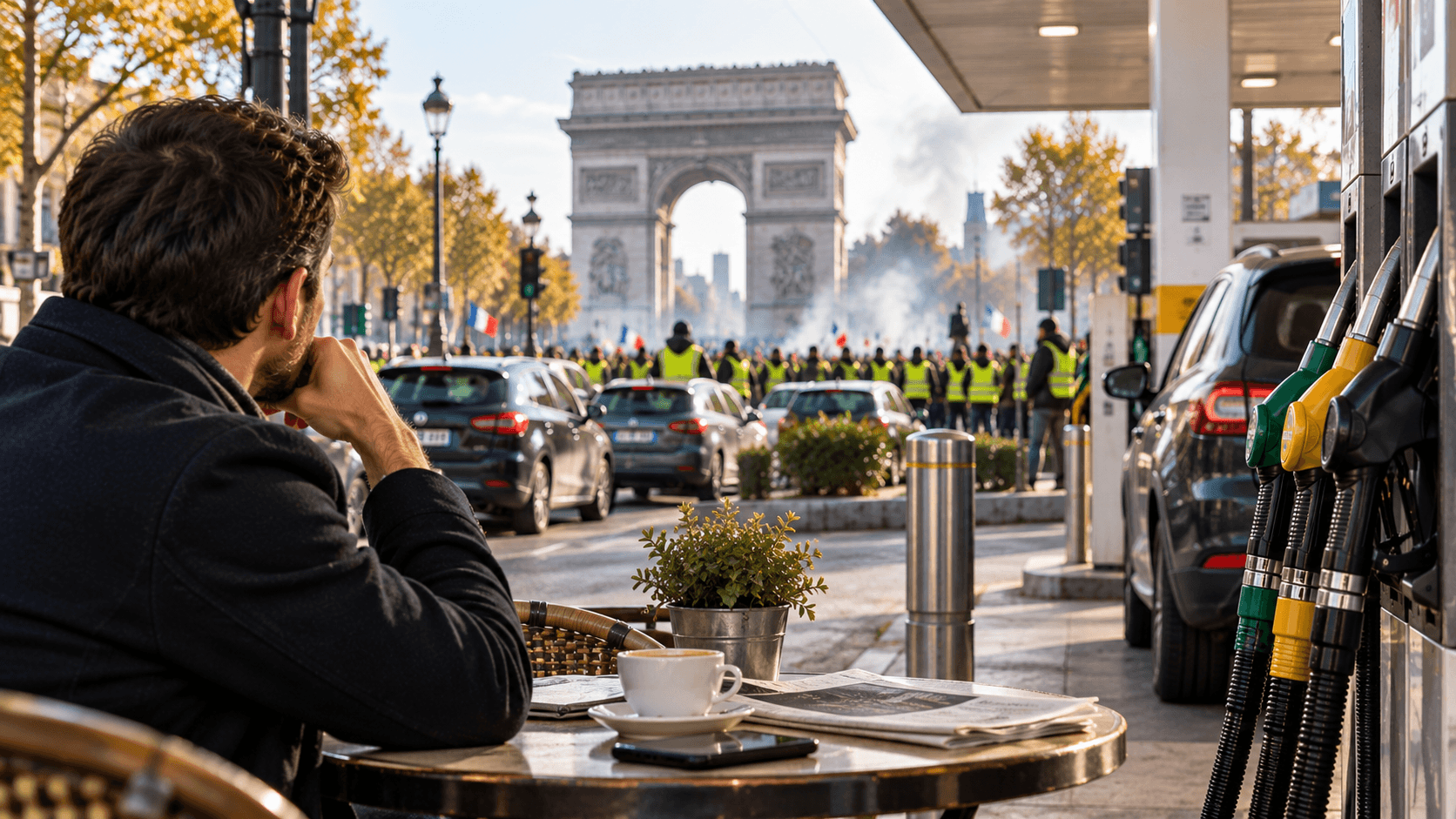 Prix du carburant et pouvoir d’achat : la situation de 2026 est-elle réellement comparable à la crise des Gilets jaunes de 2018 ? La comparaison revient naturellement lorsque le gazole et l’essence dépassent à nouveau des niveaux très élevés. En 2018, le gazole avait coûté en moyenne environ 1,44 € le litre sur l’année, contre 1,48 € pour le SP95-E10. Fin septembre 2026, les niveaux observés sont nettement supérieurs, avec un gazole proche de 2,40 € le litre et un SP95-E10 autour de 2,20 €. En prix affiché à la pompe, le carburant coûte donc beaucoup plus cher aujourd’hui. Mais comparer 1,44 € en 2018 à plus de 2 € en 2026 sans tenir compte de l’inflation donne une image incomplète. Entre 2018 et 2026, le niveau général des prix a fortement progressé. À partir des indices de prix de l’Insee, 1,44 € de 2018 représente approximativement 1,74 € en valeur 2026. Même après cette correction, le gazole observé fin septembre 2026 reste donc sensiblement plus cher qu’en 2018 en euros constants. Cela permet de mesurer l’écart réel sans confondre hausse nominale des prix et perte de pouvoir d’achat. Le contexte de 2018 était cependant particulier. Le mouvement des Gilets jaunes a débuté dans un contexte de hausse du carburant, de contestation de la fiscalité énergétique et de tensions plus larges autour du pouvoir d’achat et des déplacements du quotidien. Le gouvernement avait alors annoncé la suspension des hausses prévues de taxe carbone et de convergence fiscale entre diesel et essence. Réduire cette crise au seul prix affiché à la pompe serait donc trop simplificateur. En 2026, le problème se pose différemment. Pour un ménage qui doit utiliser sa voiture tous les jours, le coût du carburant vient s’ajouter à l’assurance, au stationnement, à l’entretien, aux réparations et à l’ensemble des dépenses courantes. L’impact varie énormément selon la distance domicile-travail et le kilométrage annuel. Un conducteur parcourant 10 000 km par an ne subit pas la même hausse qu’un actif effectuant 20 000 ou 30 000 km, notamment dans les territoires où la voiture reste indispensable. Le meilleur indicateur n’est donc pas seulement le prix du litre, mais le coût d’un plein et le budget annuel. Avec un réservoir de 50 litres, un gazole à 1,44 € représentait environ 72 € en 2018. À 2,40 €, le même plein approche 120 € en 2026. Pour un automobiliste qui remplit son réservoir plusieurs fois par mois, l’écart devient rapidement important, même en tenant compte de l’inflation et de l’évolution des revenus. Pour certains propriétaires, cette hausse peut aussi remettre en question le véhicule utilisé. Une ancienne voiture diesel, un SUV essence gourmand ou un véhicule fortement kilométré peut devenir coûteux lorsque carburant, entretien et grosses réparations se cumulent. Delivauto peut étudier la reprise d’une voiture essence, diesel, GPL, E85, hybride ou électrique, roulante, en panne, moteur HS, accidentée, non roulante ou sans contrôle technique selon le dossier. L’objectif est de connaître sa valeur réelle et de comparer le coût de conservation avec celui d’un véhicule plus économique.