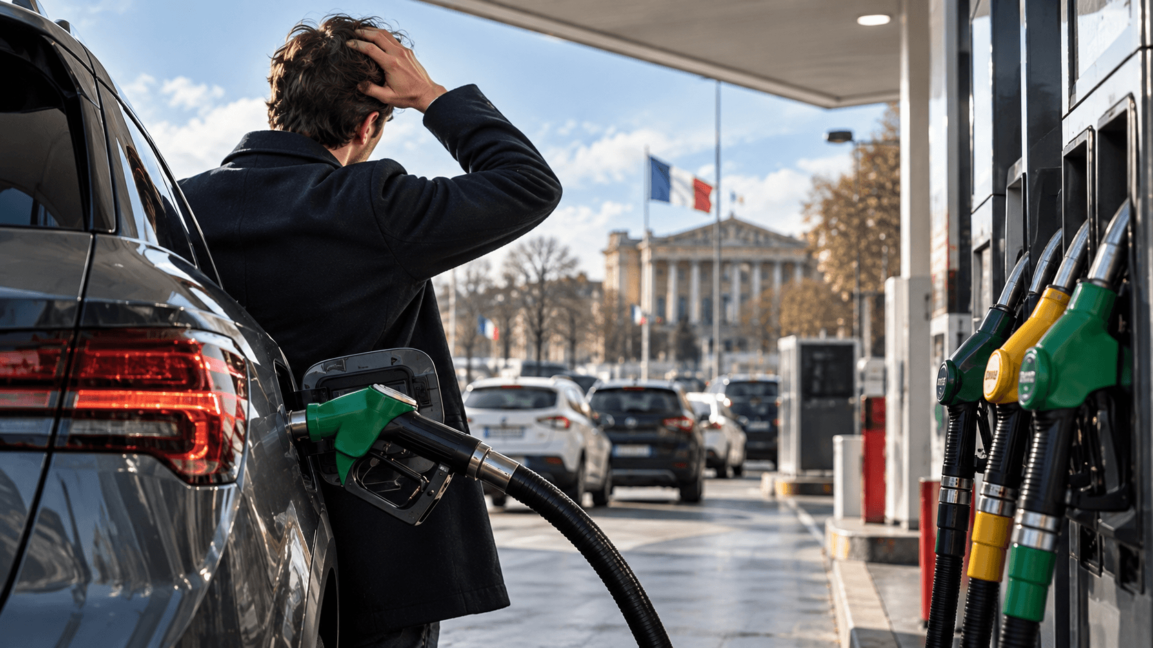 Prix essence et diesel 2026-2027 en France : pourquoi le gazole, le SP95-E10 et le SP98 connaissent-ils une nouvelle flambée et combien les automobilistes doivent-ils désormais prévoir pour faire le plein ? En septembre 2026, la hausse est devenue particulièrement visible : le prix moyen du gazole a dépassé 2,39 € le litre à certains moments, tandis que le SP95-E10 dépasse également les 2 € dans de nombreuses stations. Les données publiées par l’Insee montrent une forte progression des prix de l’énergie depuis le début de l’année 2026. Cette hausse ne s’explique pas par une seule cause. Le prix payé à la pompe dépend du cours du pétrole, des capacités de production et de raffinage, du transport, des marges de distribution, du taux de change et de la fiscalité. Le contexte géopolitique de 2026 pèse particulièrement lourd : le gouvernement français cite notamment le conflit au Moyen-Orient, le blocage du détroit d’Ormuz ainsi que les destructions de capacités de production et de raffinage au Moyen-Orient, en Russie et en Ukraine parmi les facteurs qui entretiennent la tension sur les carburants. La fiscalité reste également une composante essentielle du prix final. En France, les taxes représentent approximativement 60 % du prix de l’essence et du gazole à la pompe. Elles comprennent notamment l’accise sur les produits énergétiques et la TVA à 20 %, cette dernière s’appliquant sur le prix du carburant mais aussi sur l’accise. Une hausse du pétrole brut ne se traduit donc pas mécaniquement euro pour euro à la pompe, mais elle vient s’ajouter à une structure de prix déjà fortement fiscalisée. Pour 2027, il faut rester prudent avec les prévisions. Le prix futur du diesel et de l’essence dépendra notamment de l’évolution des tensions internationales, du pétrole, des capacités de raffinage, de la demande mondiale et des décisions fiscales françaises. Le gouvernement prévoit par ailleurs d’intégrer au projet de loi de finances 2027 une « règle d’or » visant à réorienter d’éventuels surplus de recettes fiscales liés à la hausse des carburants vers des dispositifs d’aide. Ce mécanisme annoncé ne permet toutefois pas de prédire aujourd’hui le prix exact d’un litre de carburant en 2027. Pour les automobilistes, la conséquence est immédiate sur le budget. Plus le réservoir est grand et plus le kilométrage annuel est élevé, plus quelques dizaines de centimes supplémentaires par litre deviennent significatifs sur une année. Une voiture diesel ancienne, un SUV essence gourmand ou un véhicule fortement kilométré peut ainsi coûter beaucoup plus cher à conserver lorsque carburant, assurance, entretien, contrôle technique, stationnement et réparations sont additionnés. Delivauto peut accompagner les propriétaires qui envisagent de changer de véhicule à cause de coûts d’utilisation devenus trop élevés. Une voiture essence ou diesel, roulante, fortement kilométrée, en panne, moteur HS, accidentée, non roulante, avec ou sans contrôle technique, FAP bouché, défaut AdBlue, turbo fatigué ou gros frais mécaniques peut être étudiée selon le dossier. Delivauto analyse son état réel afin de proposer une estimation rapide et une offre de rachat si la reprise est possible, notamment pour ceux qui souhaitent passer à une voiture plus économique, hybride ou électrique.