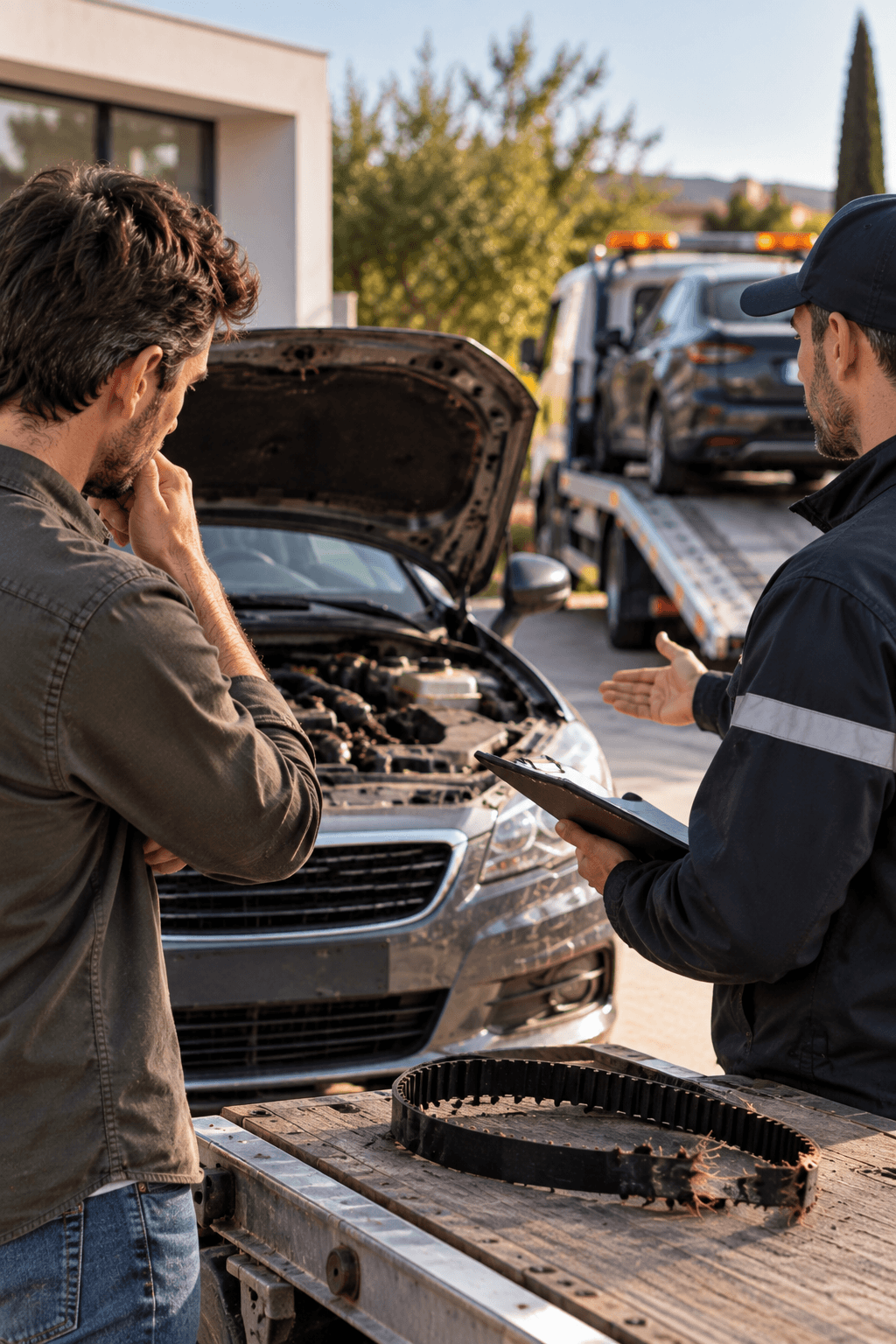 L’avantage Delivauto pour vendre une voiture avec distribution HS consiste à présenter le véhicule tel qu’il est, sans masquer la panne et sans engager des réparations uniquement pour pouvoir le proposer à la reprise. Lorsqu’une courroie de distribution casse, le propriétaire se retrouve souvent devant trois solutions : réparer le moteur, rechercher un moteur de remplacement ou vendre la voiture en l’état. Le bon choix dépend du montant du devis, de l’âge du véhicule, de son kilométrage, de son état général et de sa valeur avant la panne.
Réparer peut rester cohérent lorsque les dégâts sont limités et que la voiture conserve une valeur importante. Chercher un autre moteur peut également être envisagé lorsque le moteur d’origine est trop endommagé, mais cette solution implique le prix du bloc, la main-d’œuvre, les pièces périphériques, le transport et parfois des incertitudes sur l’historique du moteur de remplacement. Lorsque ces coûts deviennent trop élevés, vendre la voiture avec la panne existante peut être une alternative plus simple.
Delivauto intervient précisément sur cette troisième solution. Vous pouvez présenter une voiture avec courroie cassée, distribution HS, moteur qui ne démarre plus, soupapes touchées, culasse à contrôler, moteur endommagé ou moteur annoncé HS sans effectuer les réparations avant l’étude. Il n’est pas nécessaire de remettre artificiellement le véhicule en état pour demander une estimation. Les défauts connus peuvent au contraire être indiqués clairement afin que le dossier soit analysé sur la base de la situation réelle.
L’estimation tient compte de la marque, du modèle, de l’année, du kilométrage, du diagnostic disponible, du devis, de l’état de la carrosserie, de l’entretien, du contrôle technique, de la localisation et de l’accessibilité. Une voiture immobilisée dans un garage, sur un parking, chez un dépanneur ou à domicile peut également être étudiée. Si la reprise est possible, Delivauto propose une offre adaptée à la valeur du véhicule en l’état.
Cette approche permet d’éviter de dépenser plusieurs centaines ou milliers d’euros simplement pour rendre la voiture revendable. Avec Delivauto, la panne n’a pas besoin d’être dissimulée : elle fait partie du dossier. L’objectif est de permettre au propriétaire de vendre une voiture en panne, non roulante, moteur HS ou distribution cassée de manière plus simple, plus transparente et sans réparation préalable inutile.